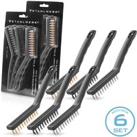 STAHLWERK Drahtbürsten Set 220 mm (9 Zoll) 6-teiliger Bürstensatz von STAHLWERK