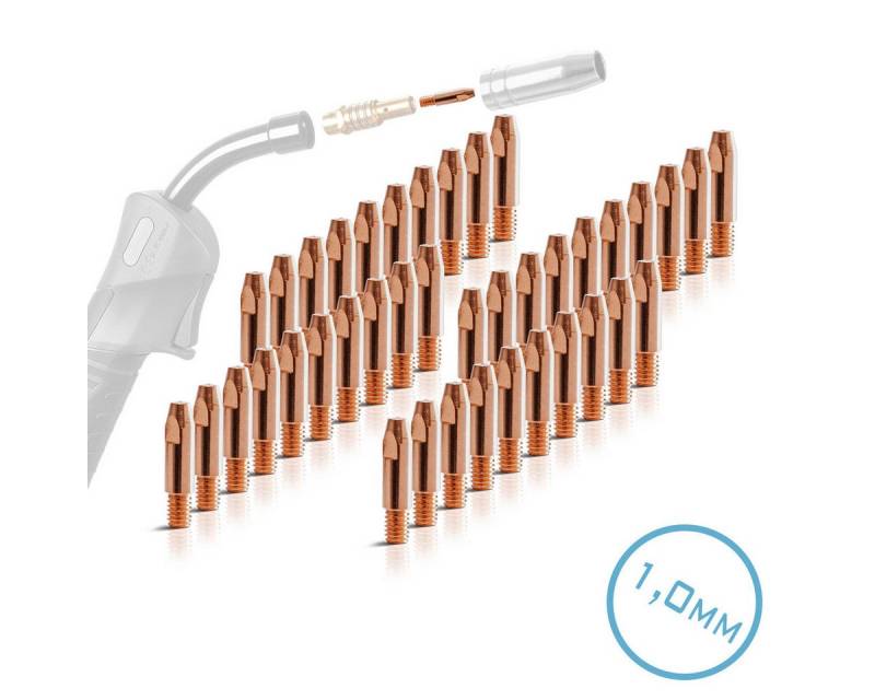 STAHLWERK Elektrowerkzeug-Set 2 x Stromdüsen AK25 MB25 Kontaktdüsen M6x28 1,0 mm STAHLWERK Elektrowerkzeug-Set 2 x Stromdüsen AK25 MB25 Kontaktdüsen M6x28 1,0 mm von STAHLWERK