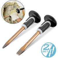 STAHLWERK Flachmeißel / Spitzmeißel 2er Set Gold 300 mm Handmeißel von STAHLWERK