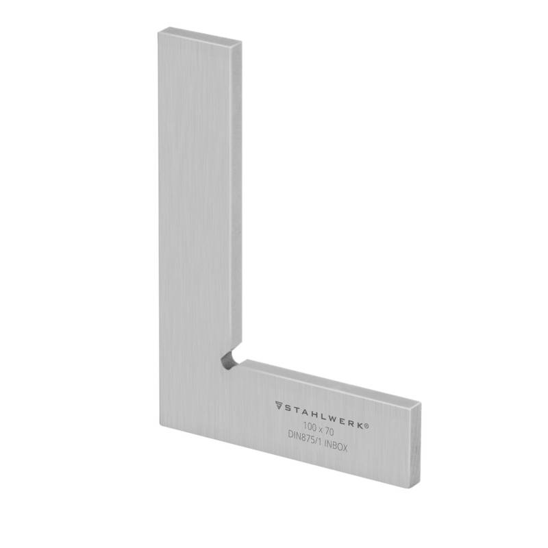 STAHLWERK Flachwinkel 90° 100 x 70 mm DIN 875/1 aus rostfreiem Edelstahl von STAHLWERK