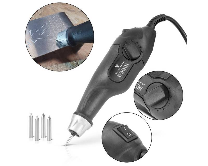 STAHLWERK Fräse Gravurmaschine GM-3600 ST mit 24 W, (Packung, 3-tlg) von STAHLWERK