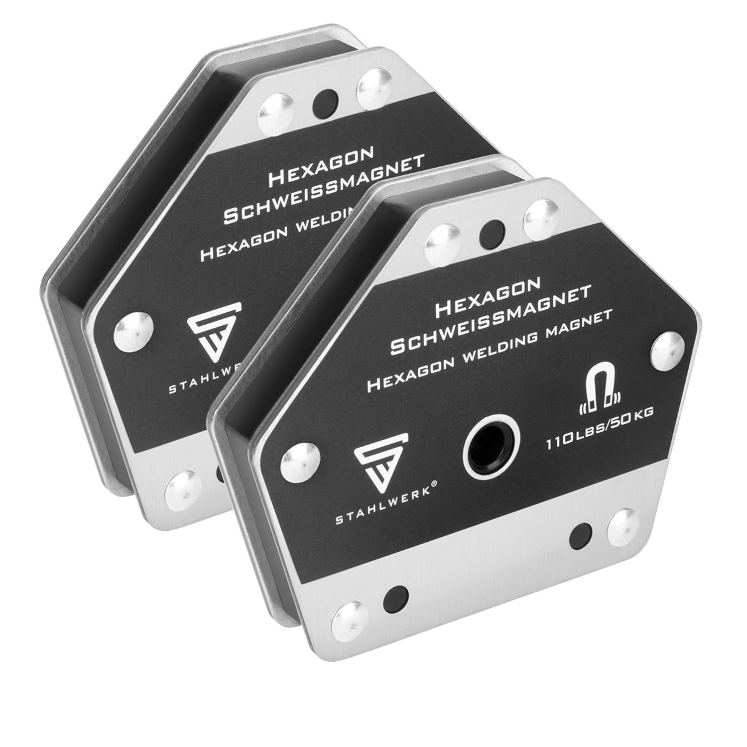 STAHLWERK Hexagon Schweißmagnet Leistungsstarker Magnet 50 kg Haftkraft 2er Set STAHLWERK Hexagon Schweißmagnet Leistungsstarker Magnet 50 kg Haftkraft 2er Set von STAHLWERK