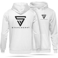 STAHLWERK Hoodie Kapuzenpulli Kapuzenpullover Weiß Größe XXL von STAHLWERK