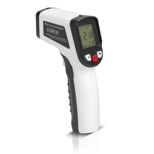 STAHLWERK Infrarot-Laser-Thermometer ILT-600 ST -50C° bis 600°C Digitales Infrarot-Temperaturmessgerät | Pyrometer | Strahlungsthermometer | Digital-Thermometer für kontaktlose Messungen von STAHLWERK