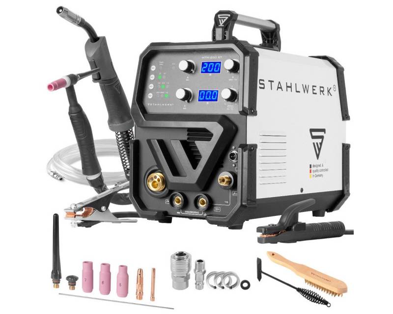 STAHLWERK Inverterschweißgerät Kombi-Schweißgerät MTM-200 ST 3-in-1, 10 - 200 A, Packung von STAHLWERK