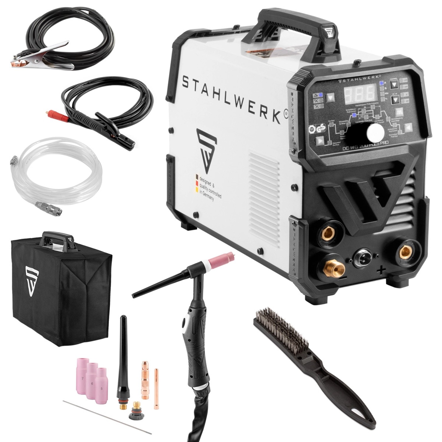 STAHLWERK Kombi-Schweißgerät DC WIG 200 Puls Pro 2 in 1 von STAHLWERK