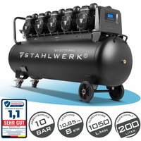 STAHLWERK Kompressor ST-2010 Pro 10 bar 8 kW 1050 l/min 200l Druckluftkompressor STAHLWERK Kompressor ST-2010 Pro 10 bar 8 kW 1050 l/min 200l Druckluftkompressor von STAHLWERK