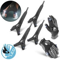 STAHLWERK LED-Handschuhe 2er Set Fingerlose Handschuhe mit Licht Kfz Mechanik STAHLWERK LED-Handschuhe 2er Set Fingerlose Handschuhe mit Licht Kfz Mechanik von STAHLWERK