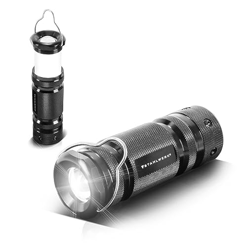 STAHLWERK LED Taschenlampe mit 6 Modi, ausziehbare 360° Teleskop-Stableuchte/LED Leuchte/LED Licht/LED Lampe/LED Laterne mit hochwertigem Aluminium-Gehäuse von STAHLWERK