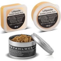 Lötzubehör Set mit Lötkolbenspitzen-Reiniger, Lötpaste & Lötpaste - Stahlwerk von STAHLWERK