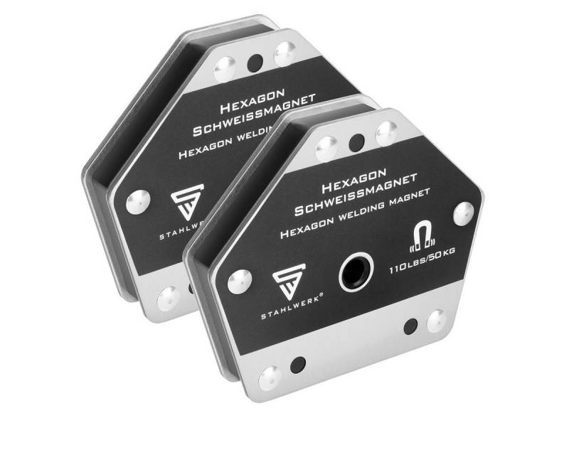 STAHLWERK Magnet-Schweißwinkel Hexagon Schweißmagnet Leistungsstarker Magnet für von STAHLWERK