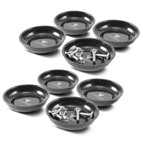 STAHLWERK Magnetschale 4 Zoll aus Kunststoff mit starker Magnetbasis zur Aufbewahrung von Schrauben, Werkzeug und Kleinteilen mit gummiertem Fuß, 8er Set. Vielseitig einsetzbar, beispielsweise in Werk STAHLWERK Magnetschale 4 Zoll aus Kunststoff mit starker Magnetbasis zur Aufbewahrung von Schrauben, Werkzeug und Kleinteilen mit gummiertem Fuß, 8er Set. Vielseitig einsetzbar, beispielsweise in Werk von STAHLWERK