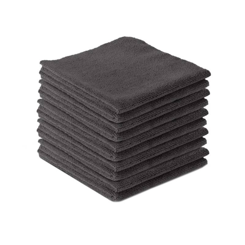 STAHLWERK Mikrofaser-Handtuch 10er Set 40 x 40 cm 300 gsm schwarz von STAHLWERK