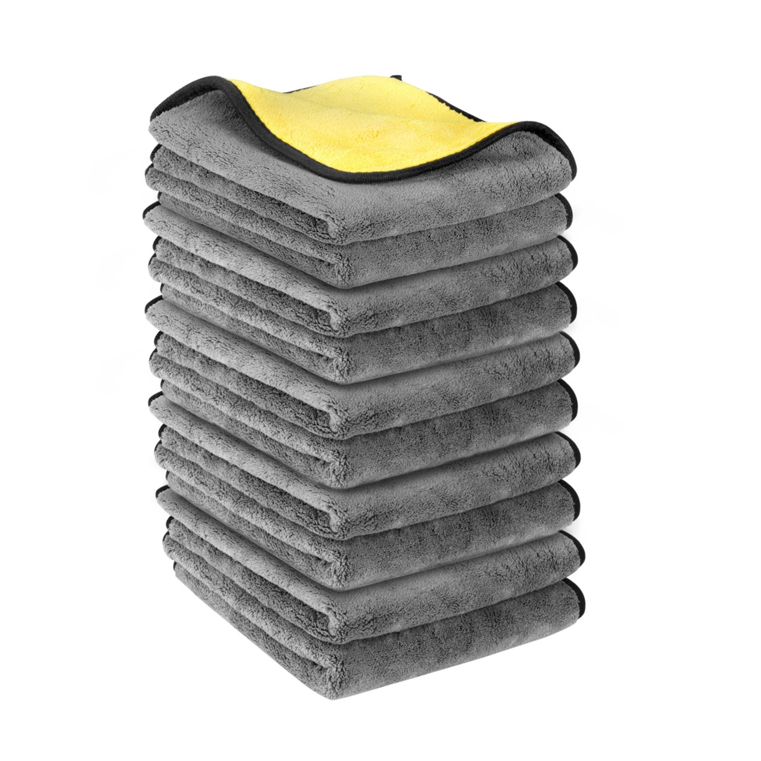 STAHLWERK Mikrofaser-Handtuch 10er Set doppelseitig 40 x 40 cm 600 gsm von STAHLWERK