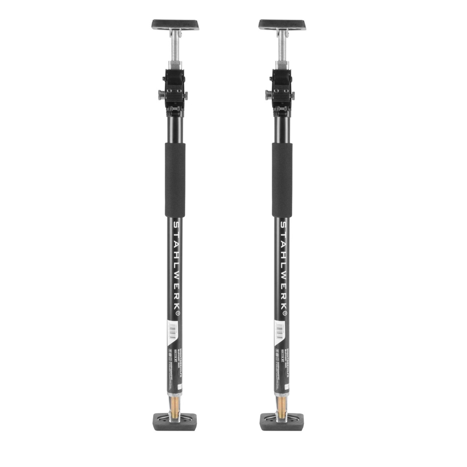 STAHLWERK Montagestütze, Baustütze MH-115 ST 2er Set 66-115 cm, 40 kg Tragkraft von STAHLWERK