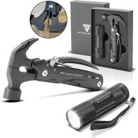 STAHLWERK Multitool 12 Tools Taschenmesser Multifunktionswerkzeug Taschenlampe von STAHLWERK