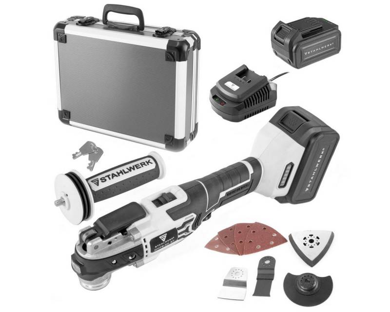 STAHLWERK Multitool Akku Multifunktionswerkzeug OMTB-20 ST, (Packung, 1 St), Multicutter mit Brushless Technologie von STAHLWERK