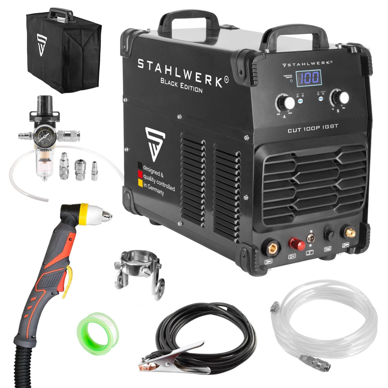 STAHLWERK Plasmaschneider CUT 100 P IGBT mit 100 Ampere und Pilot-Zündung von STAHLWERK