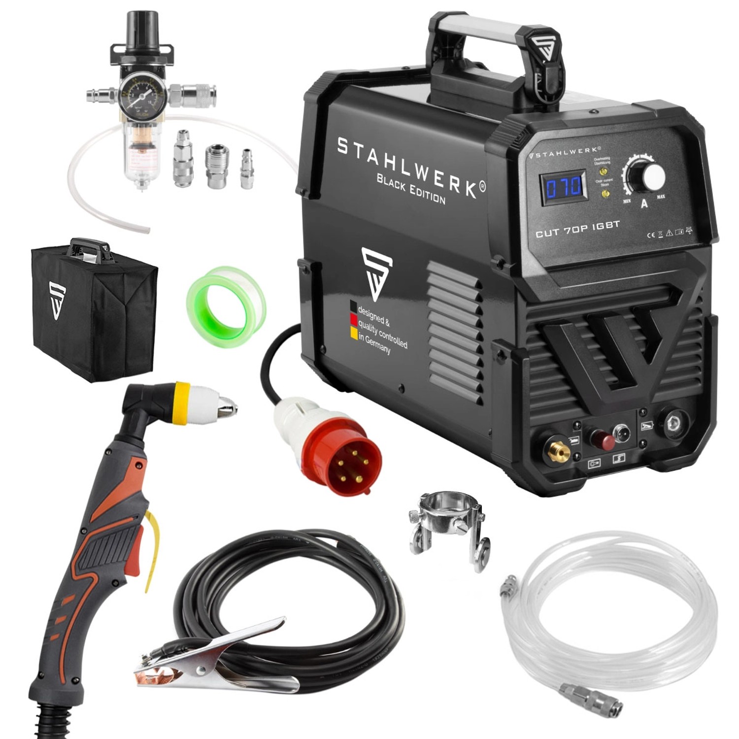 STAHLWERK Plasmaschneider CUT 70 P IGBT mit 70 Ampere und Pilot-Zündung STAHLWERK Plasmaschneider CUT 70 P IGBT mit 70 Ampere und Pilot-Zündung von STAHLWERK