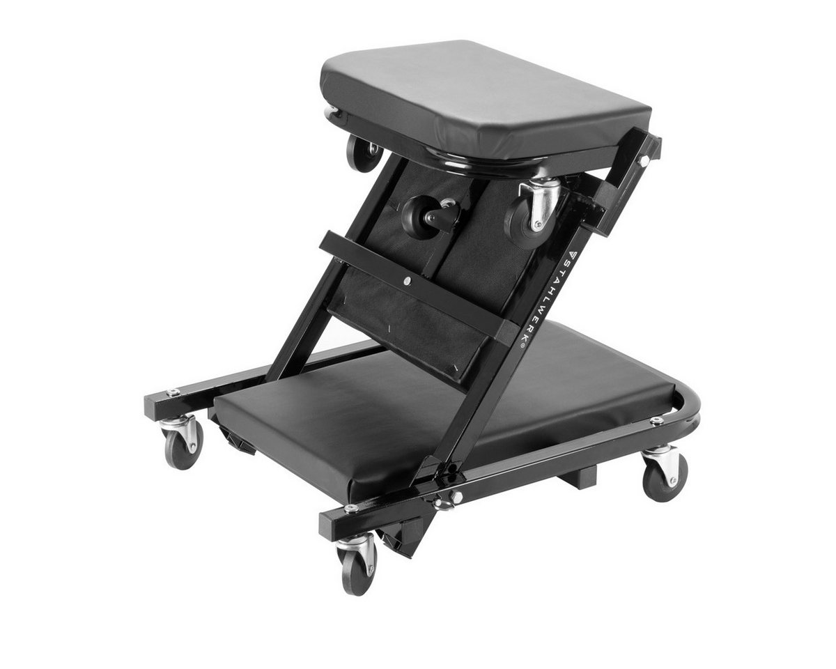 STAHLWERK Rollbrett 2 in 1 Werkstatthocker FRC-40 ST, (1-St), Faltbar von STAHLWERK