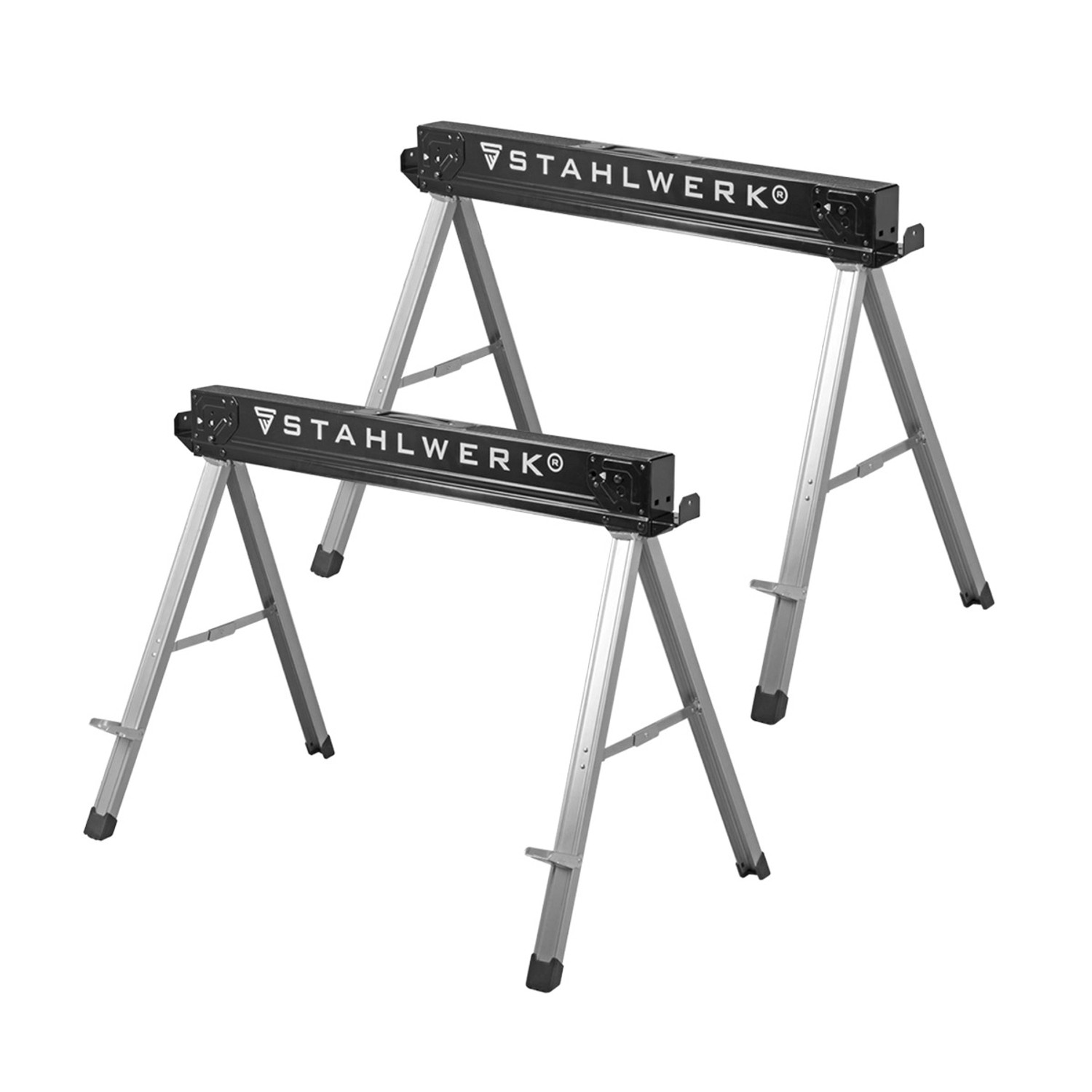 STAHLWERK Sägebock 2er Set 500 kg Universal Arbeitsbock Klappbock Gerüstbock STAHLWERK Sägebock 2er Set 500 kg Universal Arbeitsbock Klappbock Gerüstbock von STAHLWERK