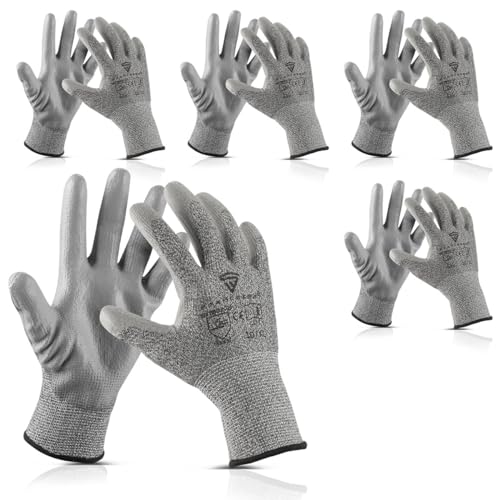 STAHLWERK Schnittschutzhandschuhe 5er Set XL Schutzklasse F EN388:2016 Arbeitshandschuhe | Montagehandschuhe | Gartenhandschuhe | Mechanikerhandschuhe | Schutzhandschuhe | Sicherheitshandschuhe STAHLWERK Schnittschutzhandschuhe 5er Set XL Schutzklasse F EN388:2016 Arbeitshandschuhe | Montagehandschuhe | Gartenhandschuhe | Mechanikerhandschuhe | Schutzhandschuhe | Sicherheitshandschuhe von STAHLWERK