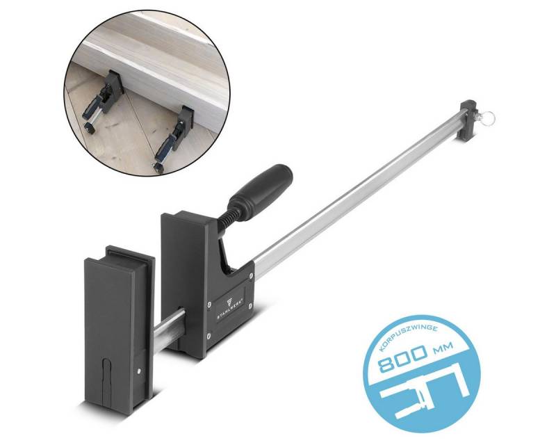 STAHLWERK Schraubzwinge STAHLWERK Korpuszwinge 95x800 mm / 32"kraftvolle, (1 St) von STAHLWERK