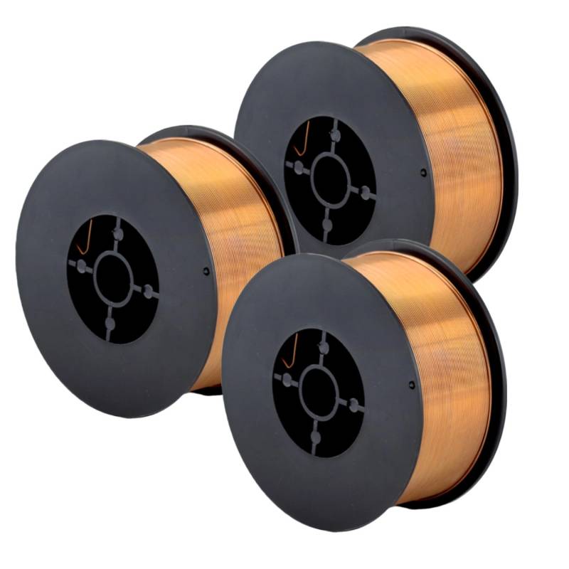 STAHLWERK Schweißdraht MIG MAG ER70S-6 SG2 Ø 1,0 mm S100/D100 1kg Draht 3er Set von STAHLWERK