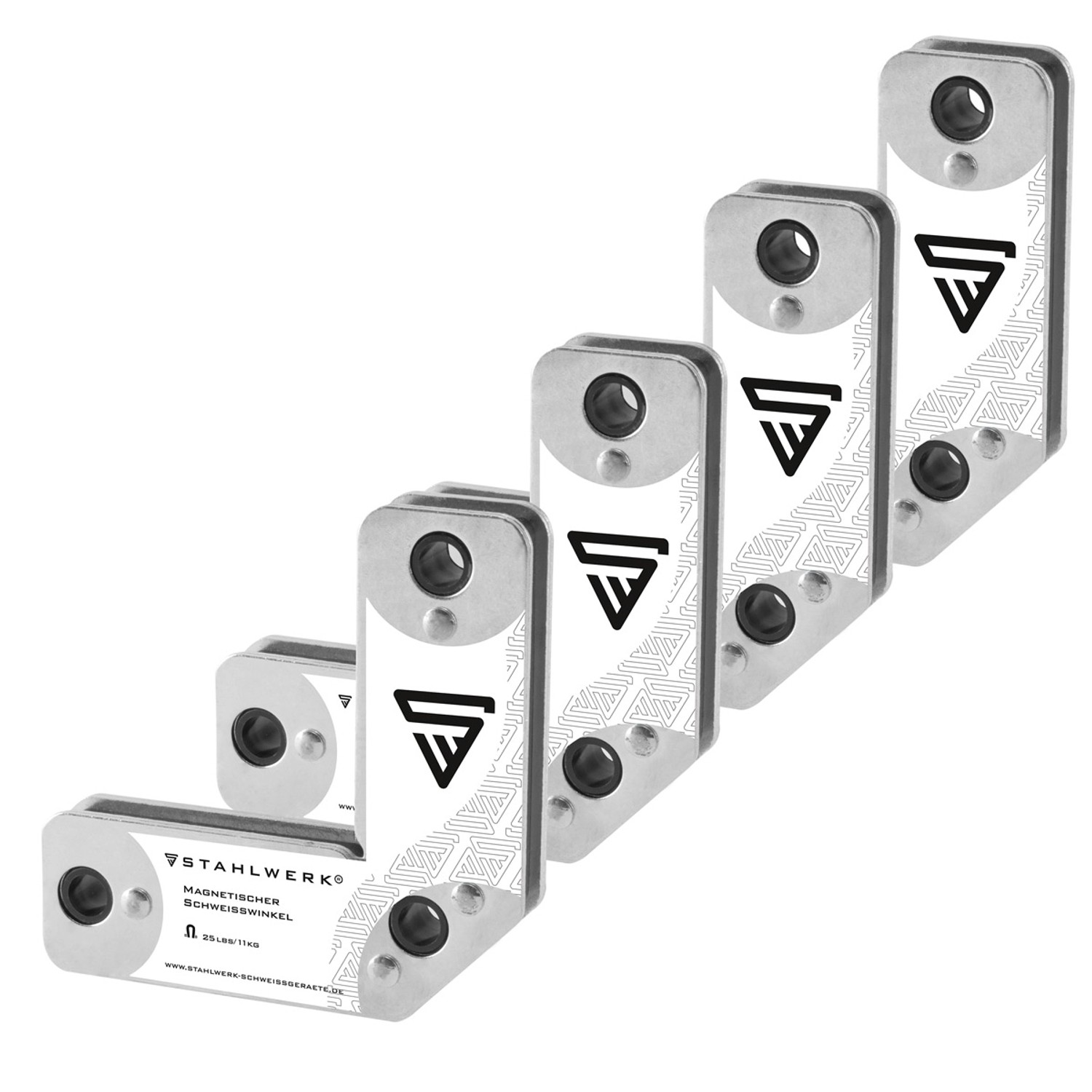 STAHLWERK Schweißwinkel 4er Set Magnet 11,3kg 25lbs Schweißmagnet Magnetwinkel STAHLWERK Schweißwinkel 4er Set Magnet 11,3kg 25lbs Schweißmagnet Magnetwinkel von STAHLWERK