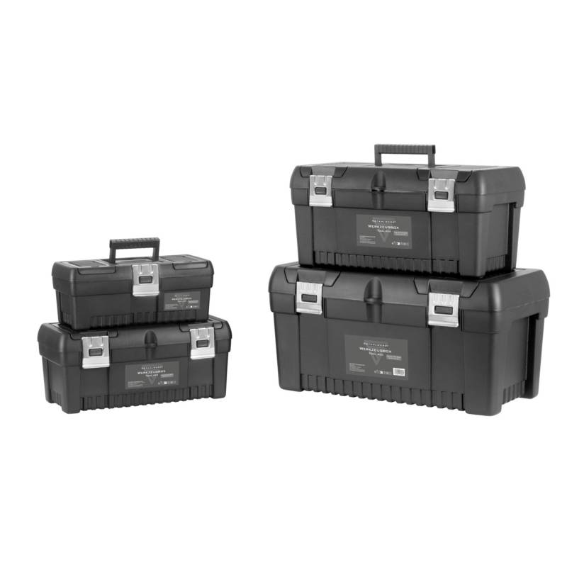 STAHLWERK Toolbox Set mit 4 Leeren Werkzeugkisten Modul System Sortimentsboxen STAHLWERK Toolbox Set mit 4 Leeren Werkzeugkisten Modul System Sortimentsboxen von STAHLWERK