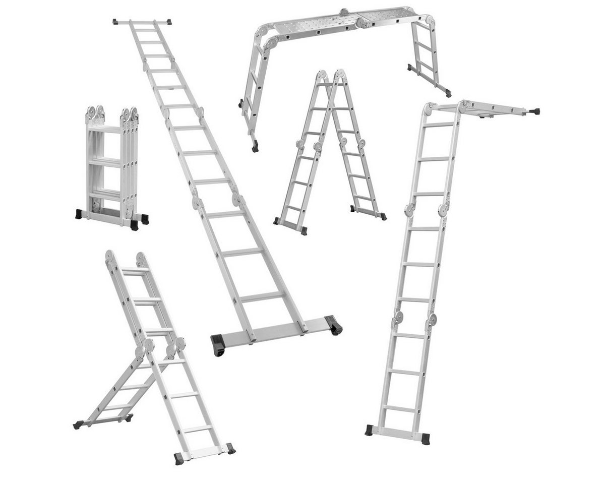 STAHLWERK Vielzweckleiter Mehrzweckleiter ML-356 ST 150 kg Tragkraft (3-St) von STAHLWERK