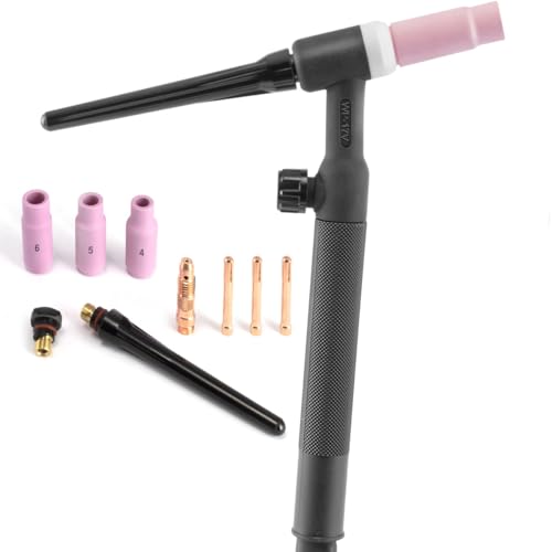 STAHLWERK WP-17V Universal Lift-Tig-Brenner/Schweißbrenner mit 4 m Schlauchpaket und 13 mm Dorn von STAHLWERK