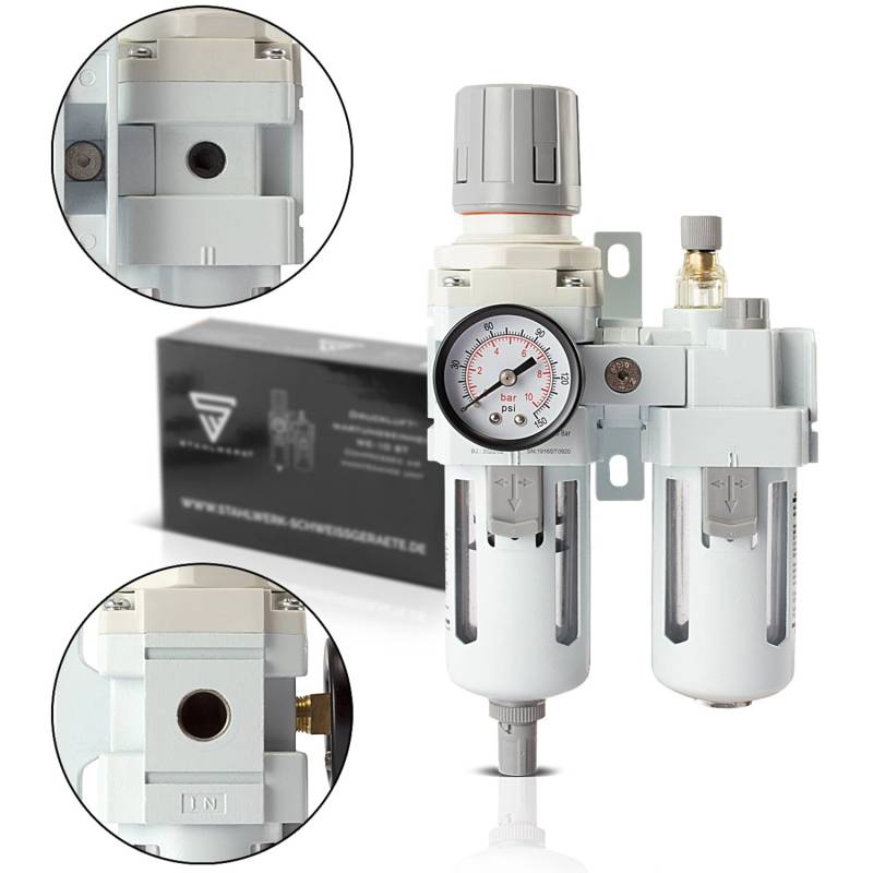 STAHLWERK Wartungseinheit Öler Wasserabscheider Druckluft 10,5 bar 5312 STAHLWERK Wartungseinheit Öler Wasserabscheider Druckluft 10,5 bar 5312 von STAHLWERK