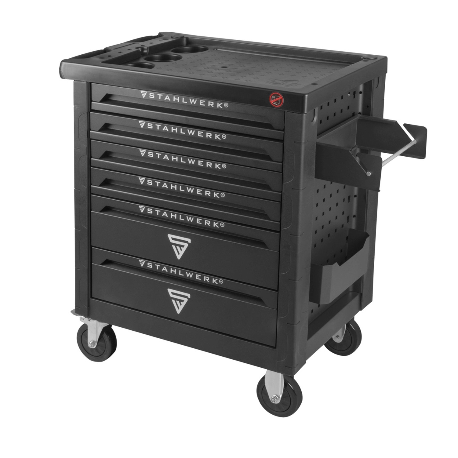 STAHLWERK Werkstattwagen Shark mit 160-teiligem Chrom-Vanadium-Werkzeug von STAHLWERK