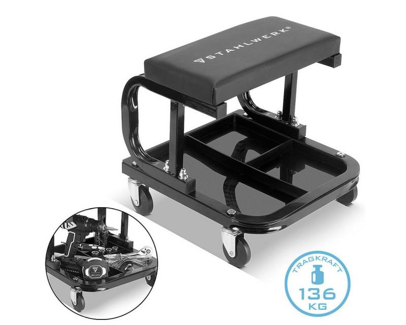 STAHLWERK Werkstattwagen WRS-35 ST Schwarz mit 136 kg Tragkraft, max. Traglast:136 kg, (1-tlg) STAHLWERK Werkstattwagen WRS-35 ST Schwarz mit 136 kg Tragkraft, max. Traglast:136 kg, (1-tlg) von STAHLWERK