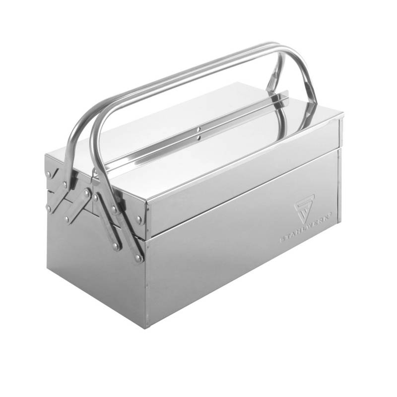 STAHLWERK Werkzeugkasten Aus Edelstahl Mit 3 Fächern STAHLWERK Werkzeugkasten Aus Edelstahl Mit 3 Fächern von STAHLWERK