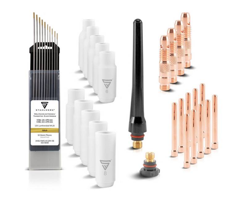 STAHLWERK Werkzeugset WP-26 Premium WIG Verschleißteile-Set, (Packung) von STAHLWERK