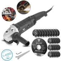 STAHLWERK Winkelschleifer mit 25er Set Trennscheiben 125 mm Trennschneider 1600W STAHLWERK Winkelschleifer mit 25er Set Trennscheiben 125 mm Trennschneider 1600W von STAHLWERK