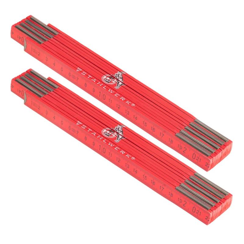 STAHLWERK Zollstock 1 FC Köln Edition 2er Set 2 M Meterstab Gliedermaßstab STAHLWERK Zollstock 1 FC Köln Edition 2er Set 2 M Meterstab Gliedermaßstab von STAHLWERK