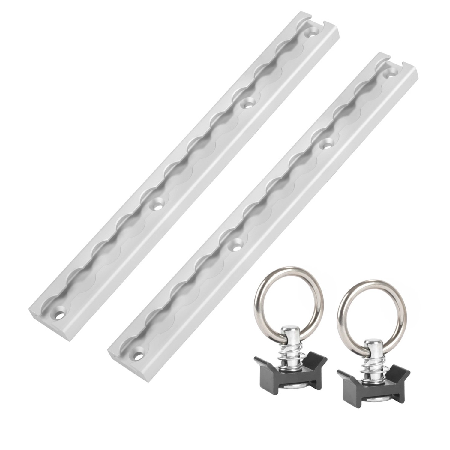 STAHLWERK Zurrschienen 2er Set mit Zurrösen 30 CM Aluminium Airlineschiene STAHLWERK Zurrschienen 2er Set mit Zurrösen 30 CM Aluminium Airlineschiene von STAHLWERK
