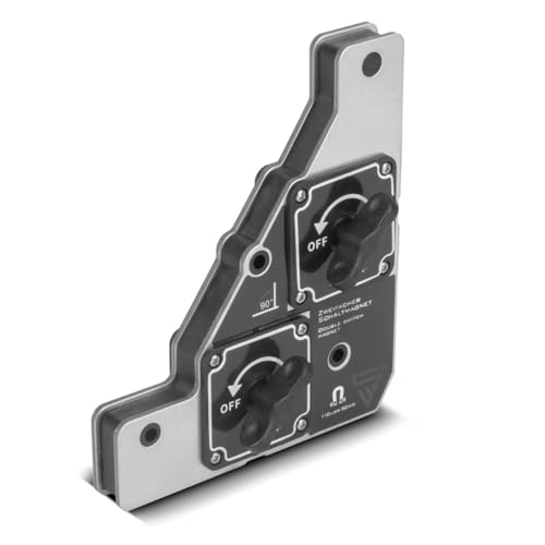 STAHLWERK Zweifachschaltmagnet | Flexibler 90 Grad Schweißmagnet mit einzeln steuerbarer Magnetkraft | Anpassbar auf alle Werkstücke für präzises Arbeiten STAHLWERK Zweifachschaltmagnet | Flexibler 90 Grad Schweißmagnet mit einzeln steuerbarer Magnetkraft | Anpassbar auf alle Werkstücke für präzises Arbeiten von STAHLWERK