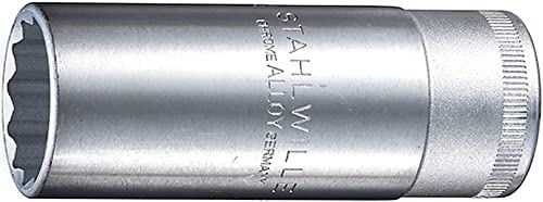 Stahlwille 51 19 Steckschlüssel-Einsatz"51" 19mm 12-kant lang, Silber von STAHLWILLE