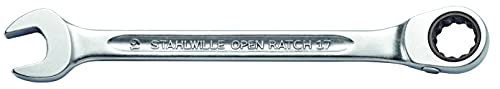 STAHLWILLE Nr. 17 l Ratschen-Ringmaulschlüssel OPEN-RATCH 10 mm l abgewinkelte Ringseite l extrem belastbar l schraubenschonend STAHLWILLE Nr. 17 l Ratschen-Ringmaulschlüssel OPEN-RATCH 10 mm l abgewinkelte Ringseite l extrem belastbar l schraubenschonend von STAHLWILLE