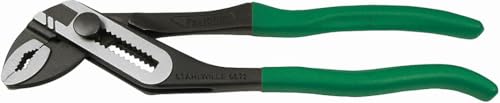 STAHLWILLE Wasserpumpenzangen FastGRIP 180 mm, stufenlose Schnelleinstellung per Druckknopf, hält Muttern und Rohre sicher fest von STAHLWILLE