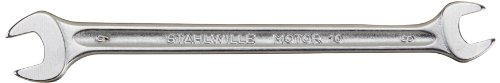 STAHLWILLE 10-8X9 40030809 Doppelmaulschlüssel Motor SW.8 x 9 mm L.140 mm, Silber von STAHLWILLE