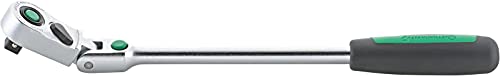 stahlwille 452QR l 3/8“ Gelenkknarre l Ratsche mit 90° schwenkbarem Kopf l QR Sicherheitsverriegelung l 2-K-Griff l Made in Germany von STAHLWILLE