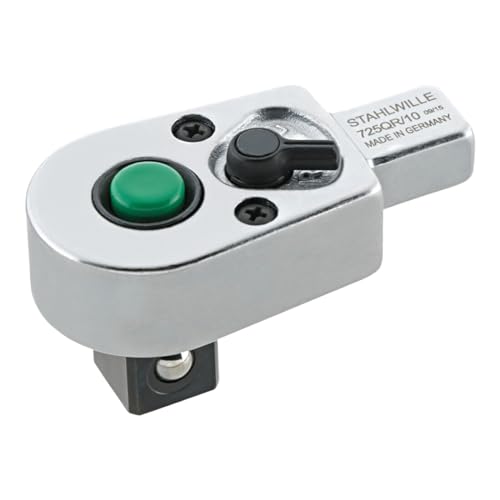 Stahlwille 725QR QuickRelease-Einsteckknarren Große 5, 3/8 Zoll für Werkzeugaufnahme, 9 x 12 mm, 58253005 von STAHLWILLE
