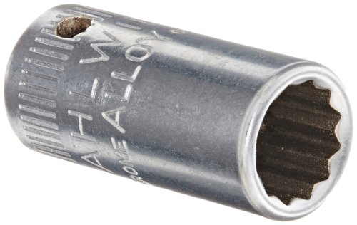 STAHLWILLE Nr. 40aD Steckschlüsseleinsatz 6,3 mm (1/4") Schlüsselweite 9/32" L.23 mm AS-drive, HPQ-Hochleistungsstahl, verchromt von STAHLWILLE