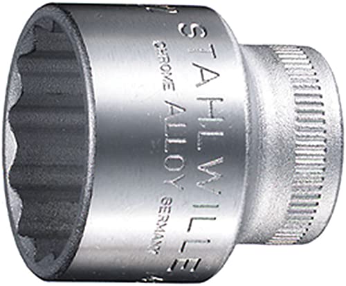 STAHLWILLE Nr. 45 Steckschlüsseleinsatz Schlüsselweite 20 mm L.34 mm AS-drive, HPQ®-Hochleistungsstahl, verchromt von STAHLWILLE