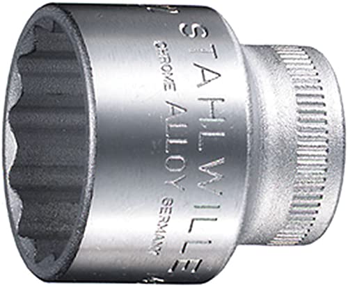STAHLWILLE Nr. 45a Steckschlüsseleinsatz Schlüsselweite 11/16" L.32 mm AS-Drive, HPQ®-Hochleistungsstahl, verchromt von STAHLWILLE